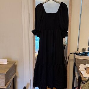 Madewell Black Long Sleeve Dress